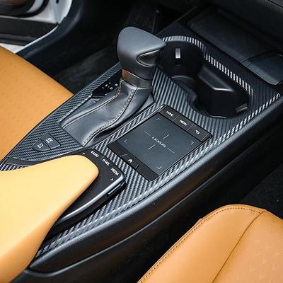 2db/készlet pcmos Szénszálas belső sebességváltó keret burkolat Autóipari belső matricák kárpit Lexus UX200 UX250h