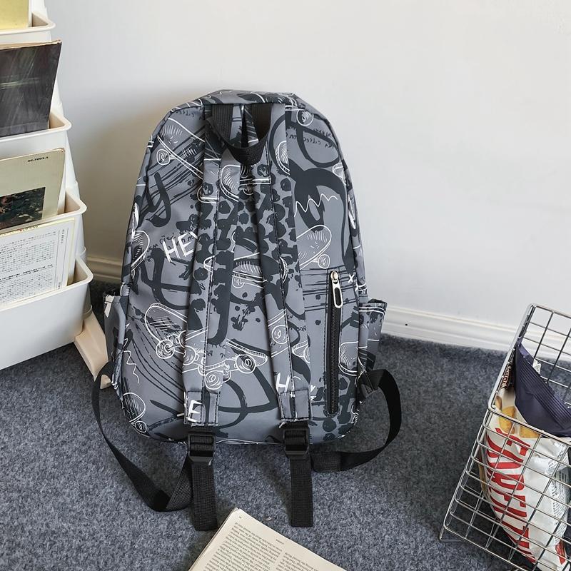 Мужской рюкзак с принтом граффити для женщин — фото 12
