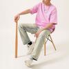 New MLB New York Yankees T Shirt Unisex Pink 3ATSL4023-50PKS