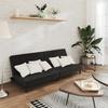 Vidaxl 2-Seater Sofa, Black, Upholstered In Velvet