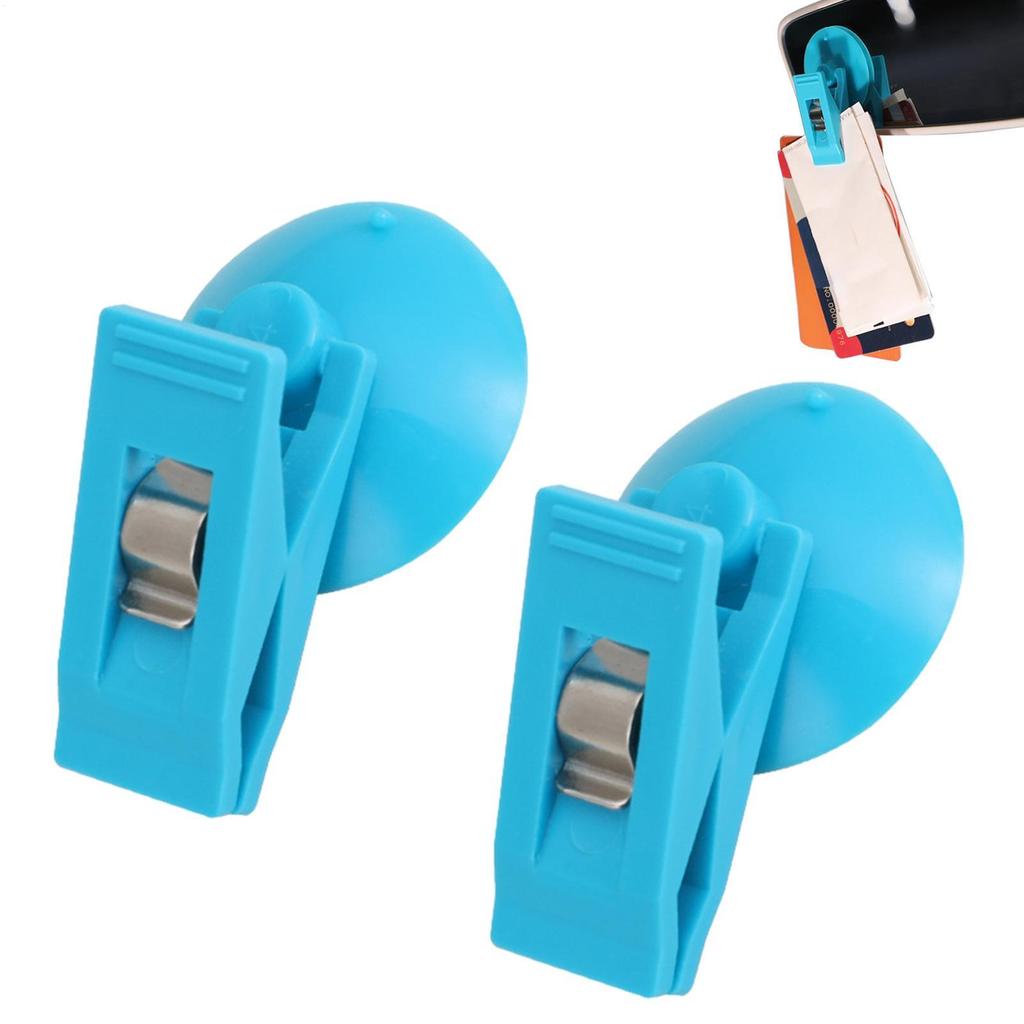 Suction Cup Clip Car Interior Window Clip Removeable Bill Card Clamp Holder Ticket Fastener Clip Car Interior Accessories