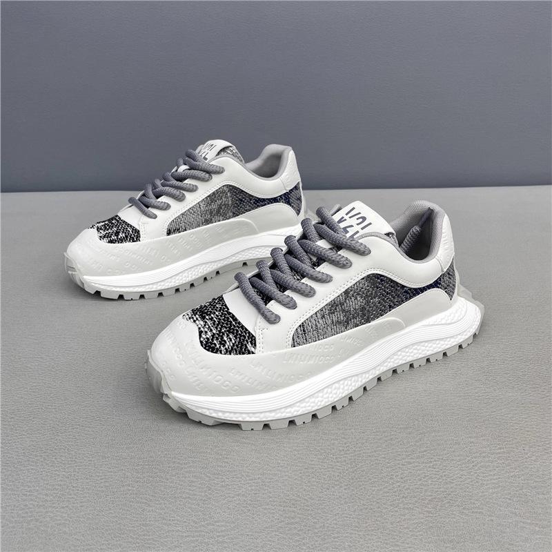 Autumn embroidery Forrest Gump shoes contrasting color design trendy sports casual shoes lightweight trendy shoes v