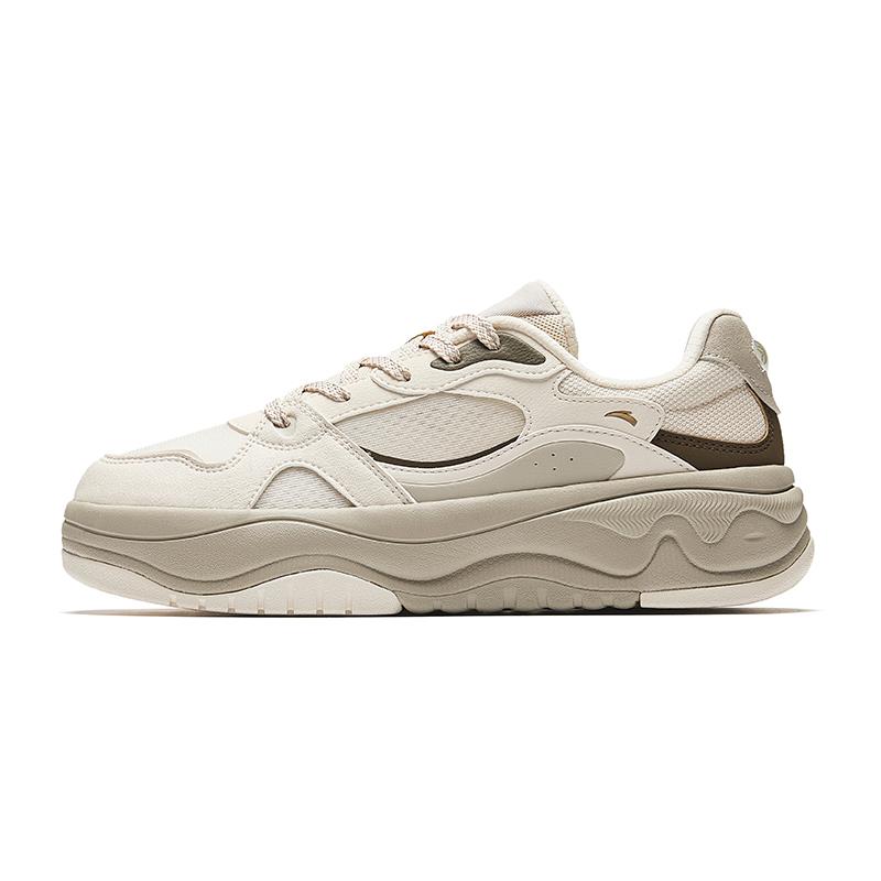 

Anta Seaweed 2.0 Classic Versatile Comfortable Fashion Slip-Resistant Durable Breathable Low-Top Skate Shoes Women sneaker Beige 922528011-5 35.5