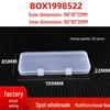 Waterproof Transparent Rectangular Storage Box for Fishing Accessories and Paintbrushes