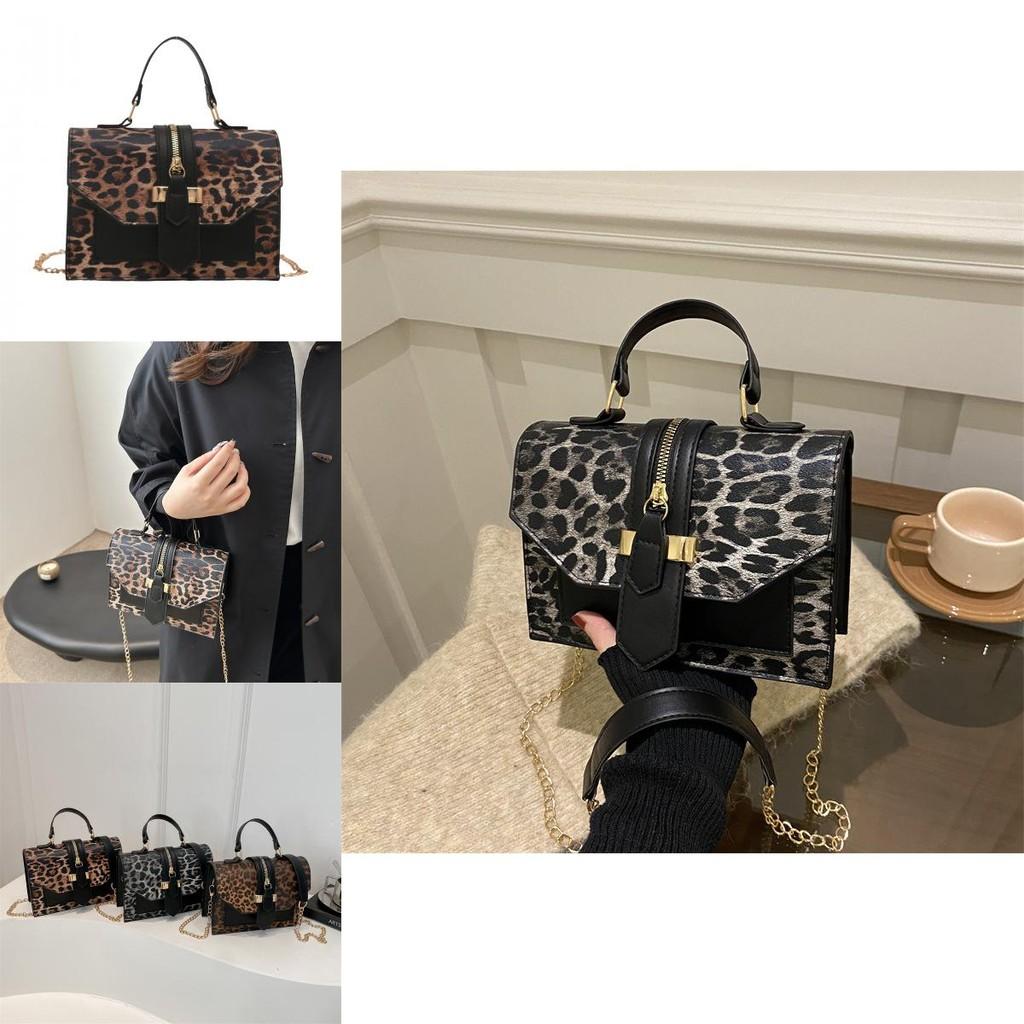Luxe Leopard Print Handheld Shoulder Bag For Women Stylish Casual Tote For Everyday Use
