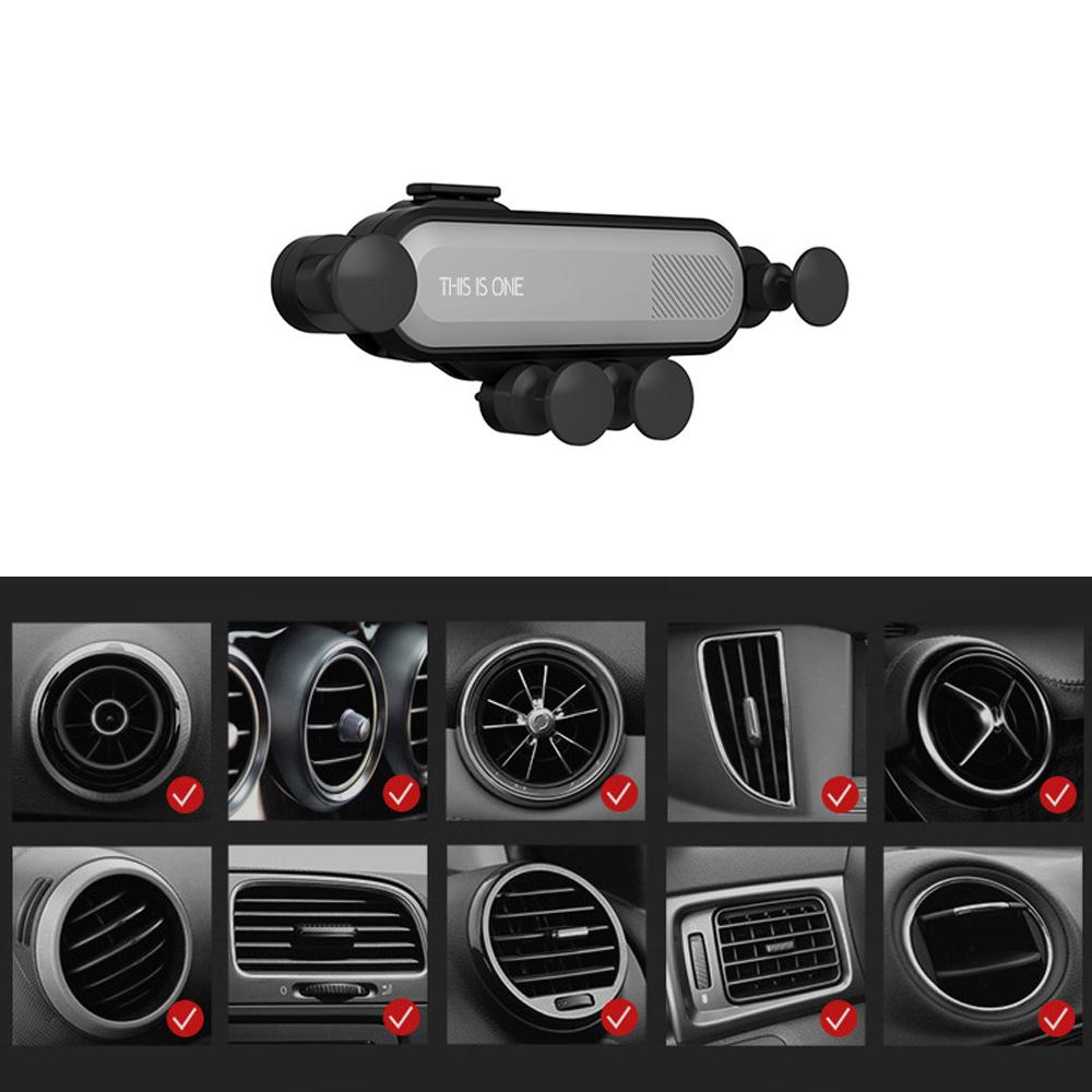 Cell Phone Auto Grip Car Air Vent Mount Gravity Holder Stand For Phone Interior Parts Accessory Universal Car Tuning Products