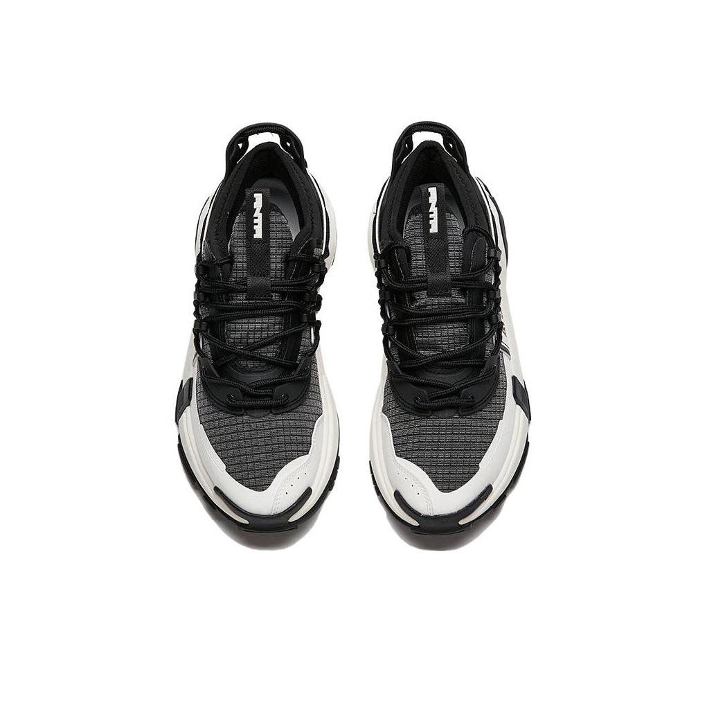 Anta AT91 Comfortable Non-Slip Wear-Resistant Low-Top Dad Shoes Women sneaker Black White 122148850-2