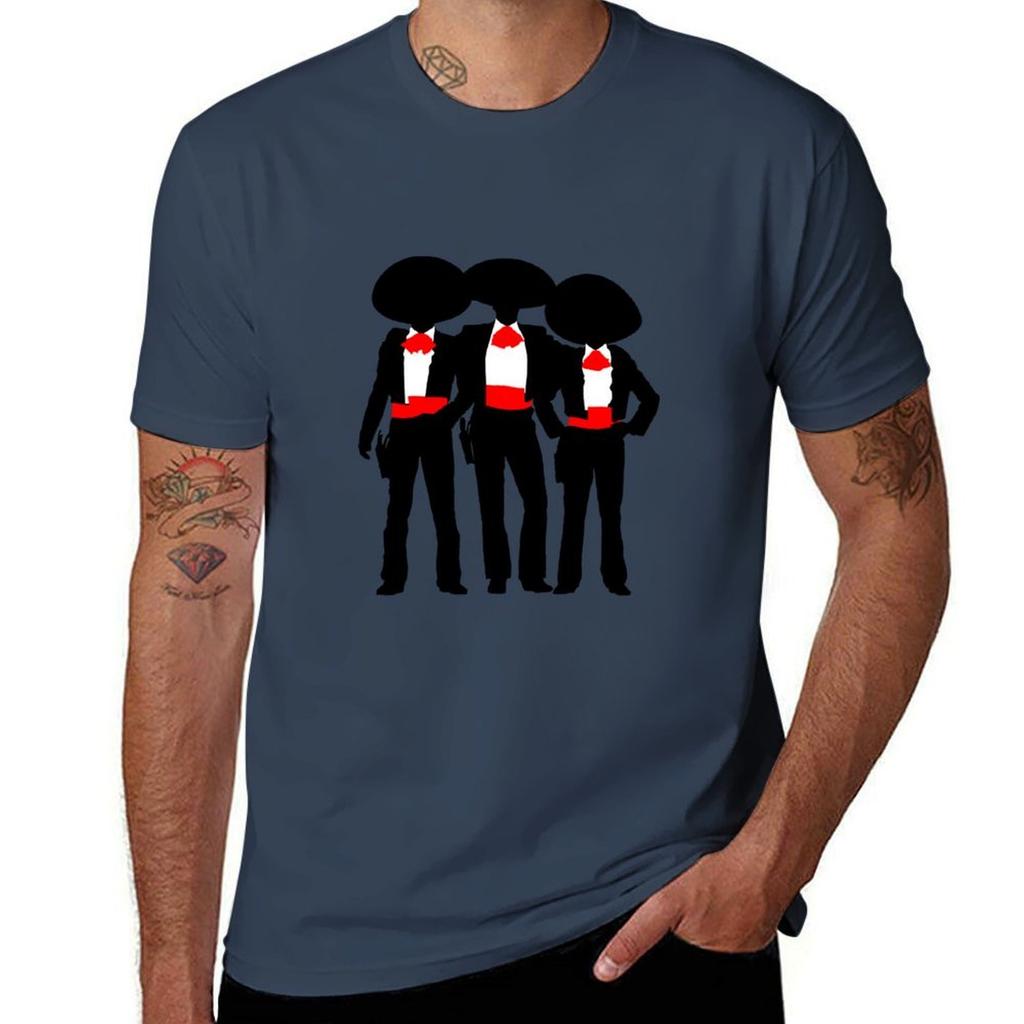 Three Amigos Minimalized Tshirt Lightweight Sport Basic Tshirt