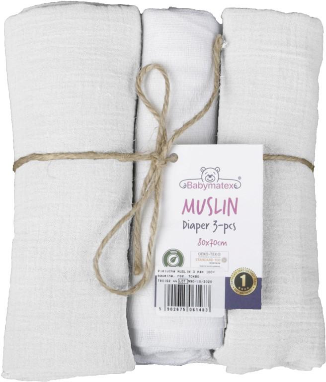 Muslin Diaper 3 Pack In a Box, Size 70x80