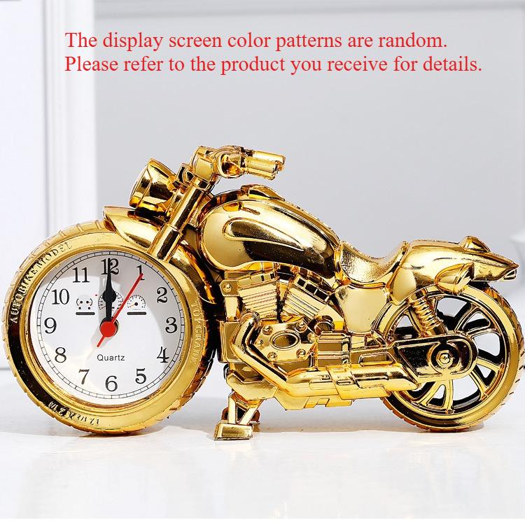 

Creative Motorcycle-shaped Alarm Clock, Fashionable and Unique Bedside Clock, Modern and Simple Decorative Item for Home Use