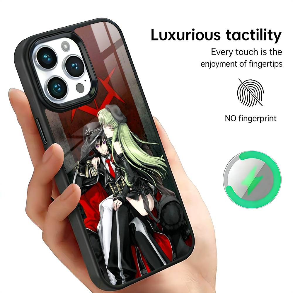 C-Code G-Geass Phone Case For iPhone17,16,15,14,13,12,11 Plus,Pro Max, New Magnetic Wireless Charging