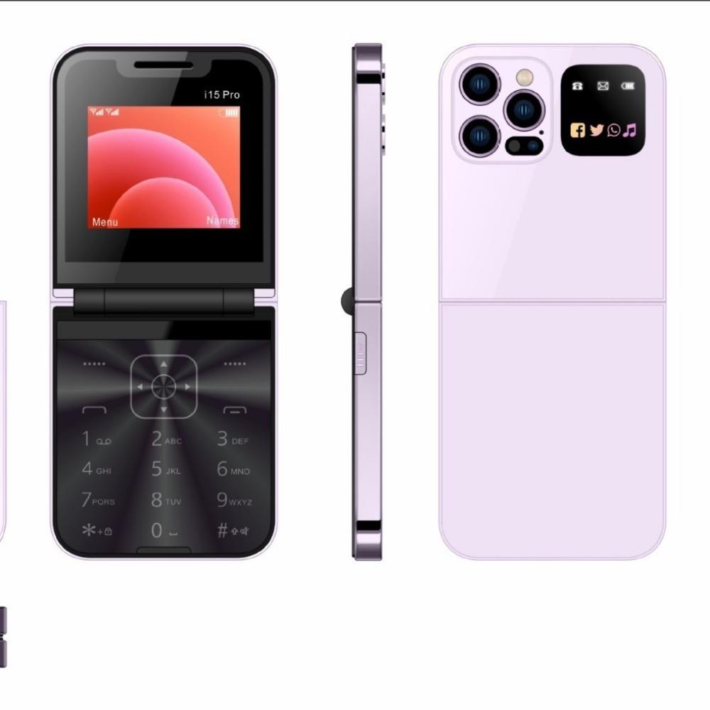 

Классический цветной раскладной мобильный телефон с автоматической записью вызовов, FM-радио, быстрый набор, Magic Voice, GSM, две SIM-карты, разблокированные складные мобильные телефоны фиолетовый