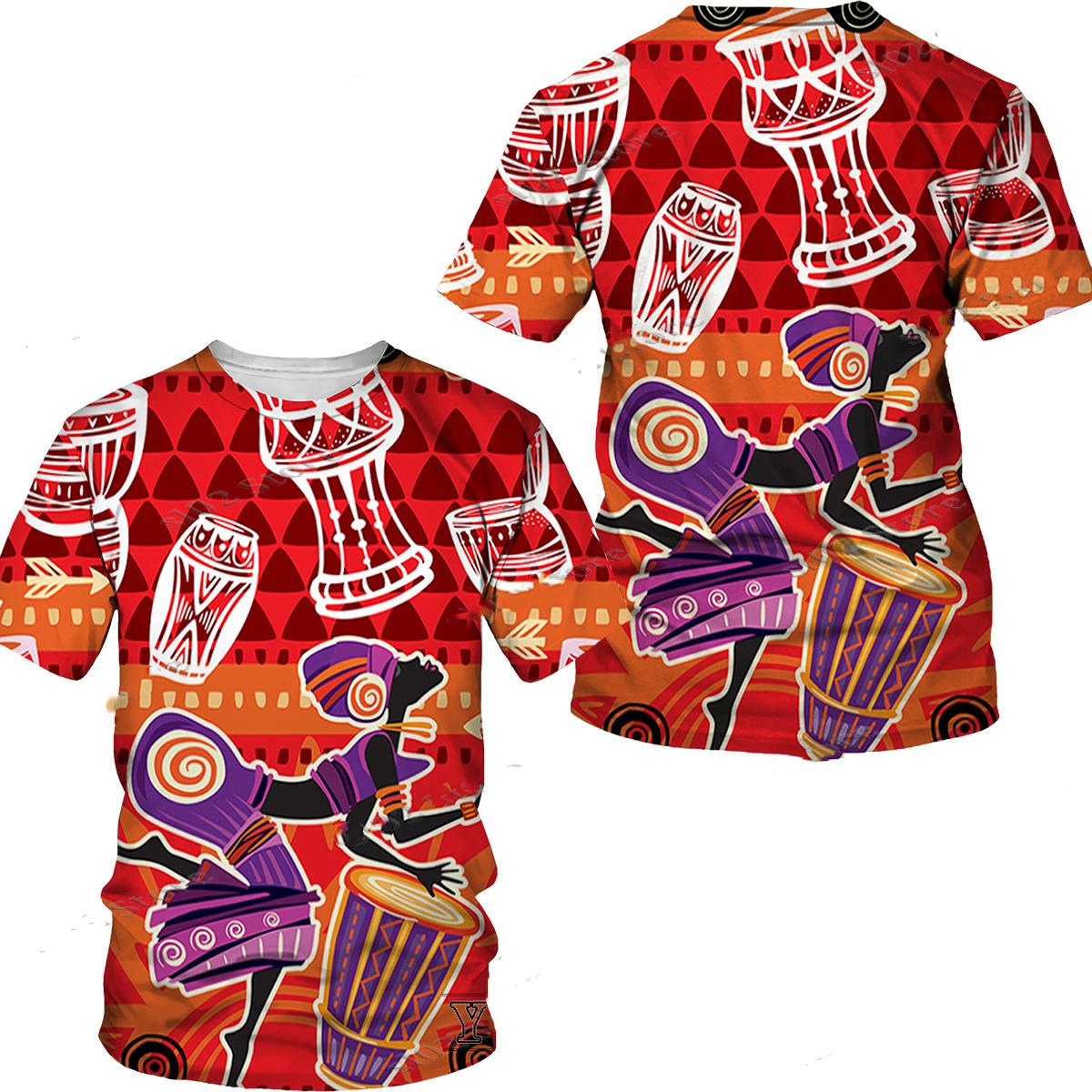 Футболки унисекс с 3D принтом и графическим принтом в этническом стиле — фото 5