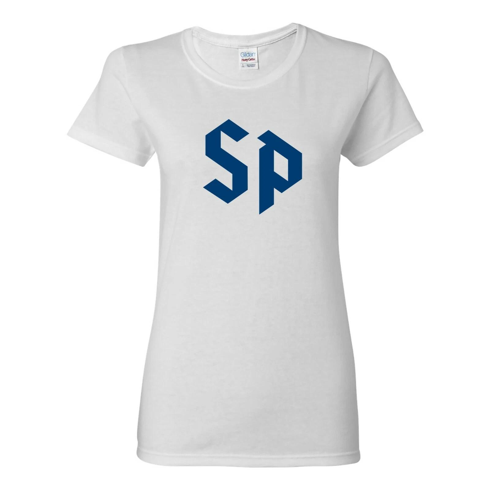 St Peter s University Peacocks Primary Logo Womens T-Shirt - White XL