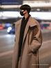 Men's Korean Style Thick Wool Over-the-Knee Trench Coat - Mid-Length, Warm, British Style Winter Jacket