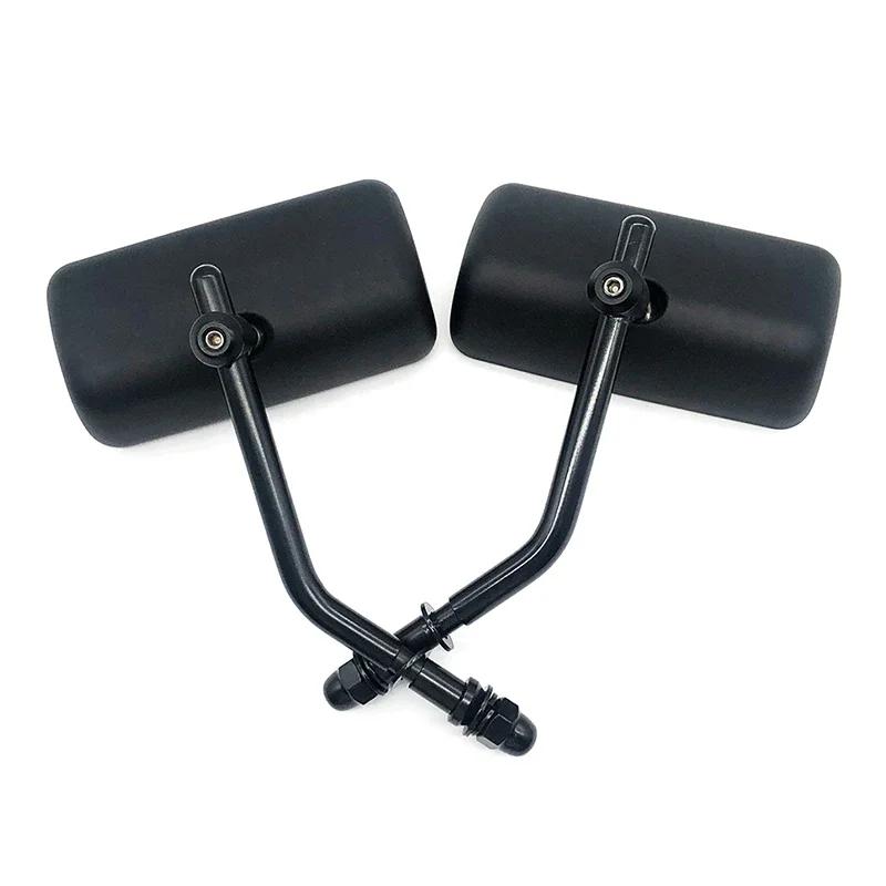 Universal M10 Motorcycle Retro Old School Square Style RearView Side Mirror For Harley / Triumph Bonneville T100 / Thruxton