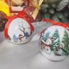 2pcs 8cm Christmas Tree Pendant Delicate Hanging Ornament Crafts Christmas Ball  Window