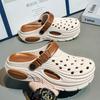 Stylish Mens Sandal Shoes Soft Soled Slide Shoes Mens Garden Platform Sandal Shoes Mens Summertime Sandal Shoes Mens Wading Beach Footwear 48