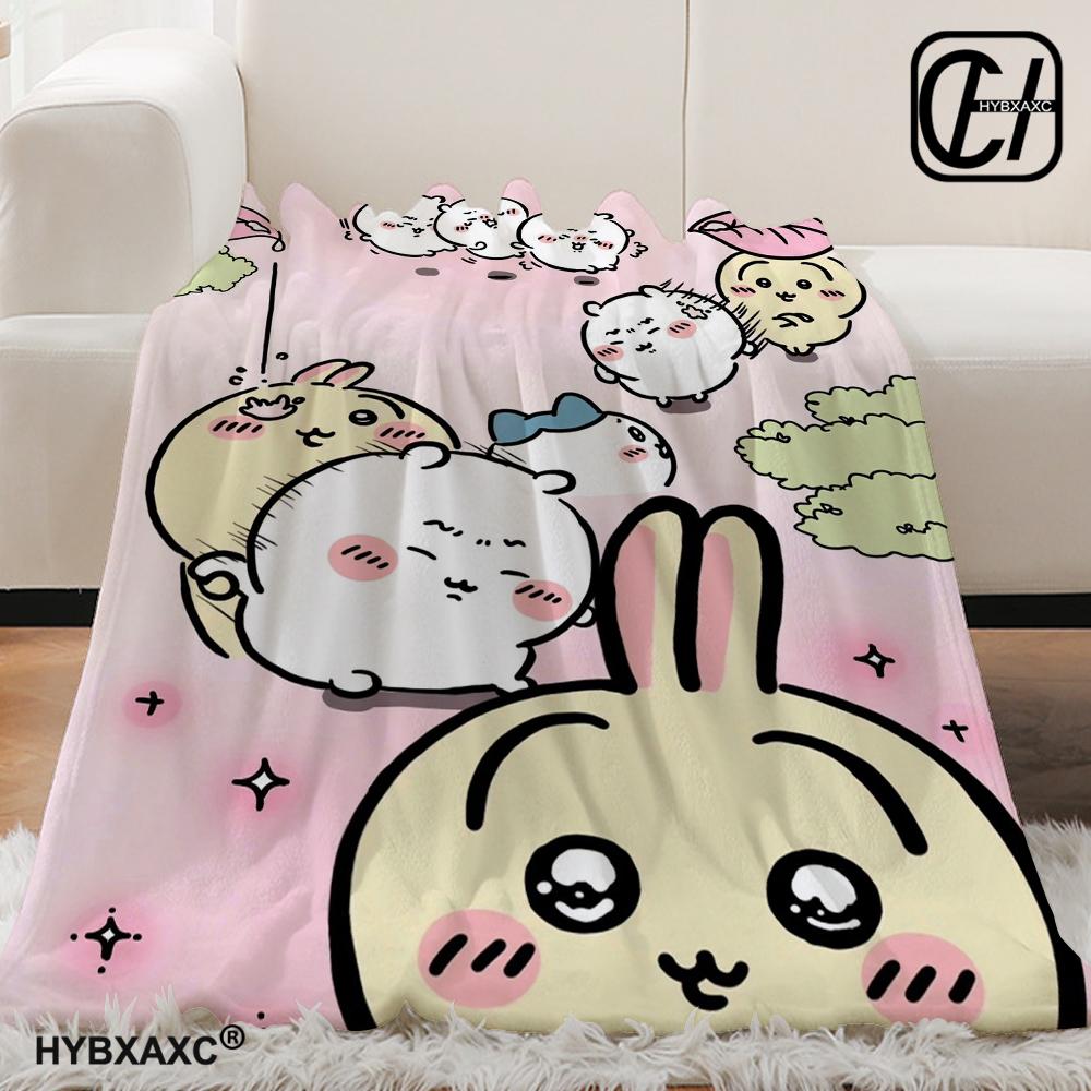 

Kawaii Chiikawa Cartoon soft Blanket, Used for Sofa, Bedroom, Travel, Camping, Livingroom, Office, Couch,Chair,Home,girl s Gift 30x40in