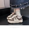 Little white shoes women's autumn and winter black and white stars panda shoes tide thick baseplate shoes