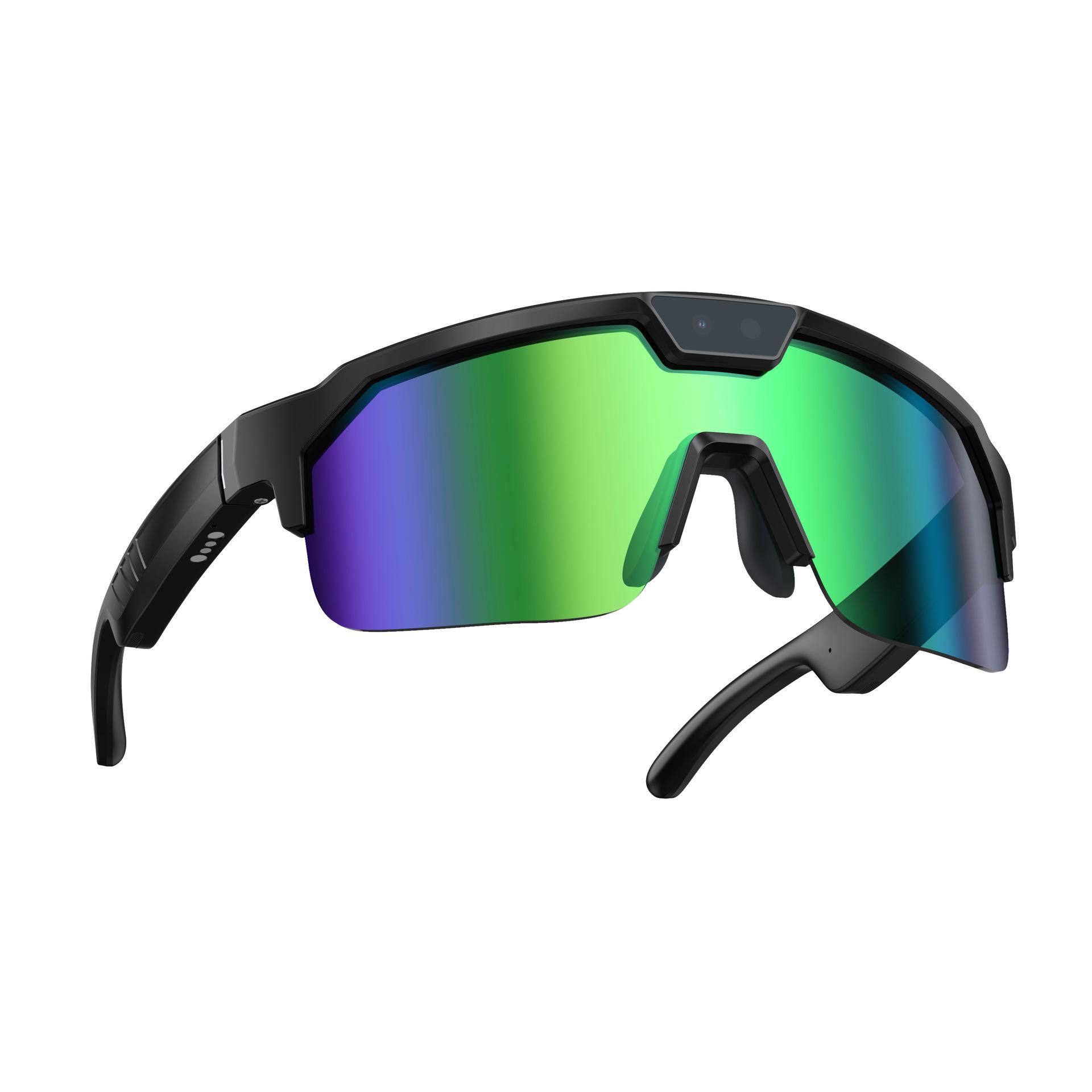 

AI Sports Sunglasses: Horizontal & Vertical Video Recording for Outdoor Photography and Cycling