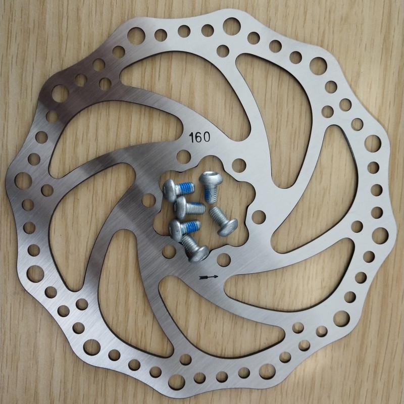 160Mm Brake Disc Electric Scooter Brake Bicycle Disc Brake Device Mountain Bike Disc Brake Disc Adjustable Disc Brake Caliper