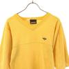 BRITTANIA Made in USA Five-quarter sleeve V neck T-shirt S yellow Men's Used