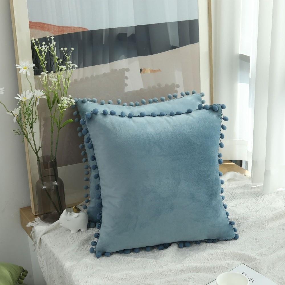 Plush Material Velvet Cushion Covers Soft Decorative Pillow Cover  for Home Decoration