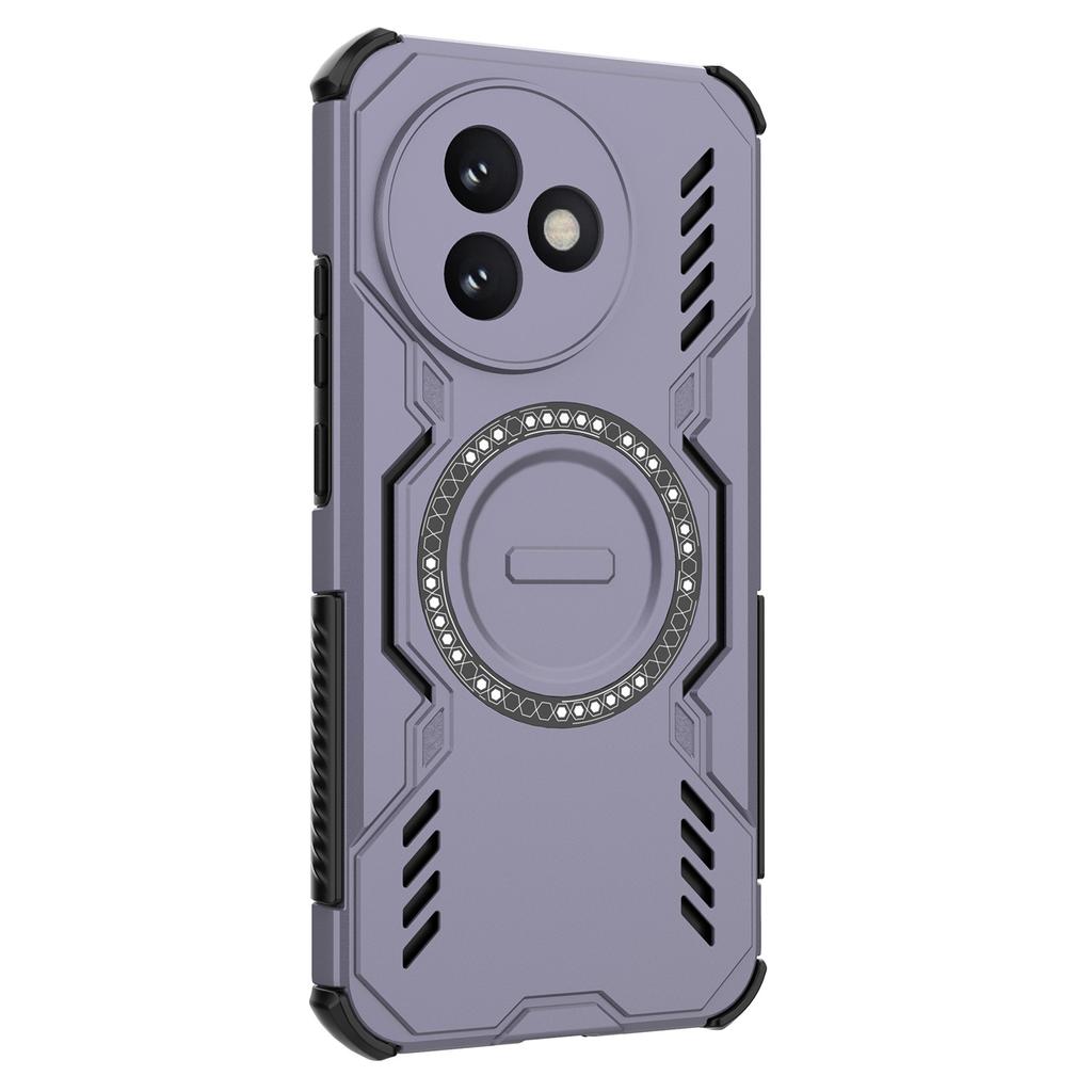 For Xiaomi Redmi K80 Ultra 5G Magnetic Case Butterfly Armor Hollow Heat Dissipation PC+TPU Phone Cover