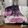 1Pc Kpop Demon Hunters Flannel Blanket, Soft And Comfortable, Casual Warm, Camping Travel, Christmas, Halloween Xmas Gift L150