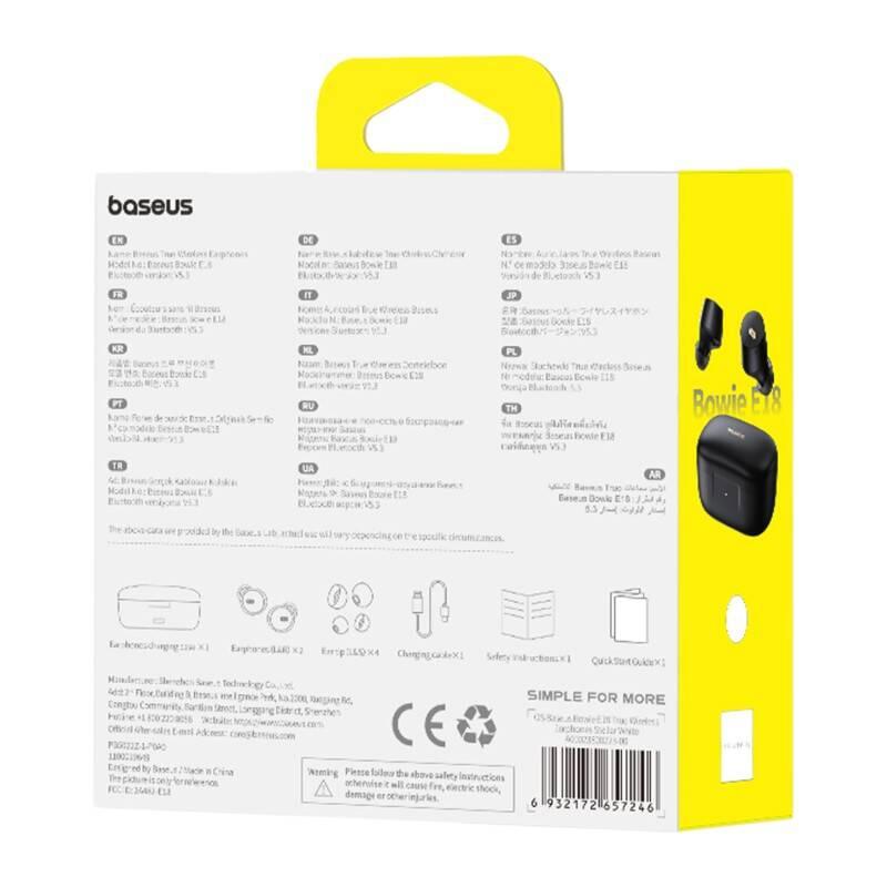 Słuchawki Tws Baseus Bowie E18 (Czarny)