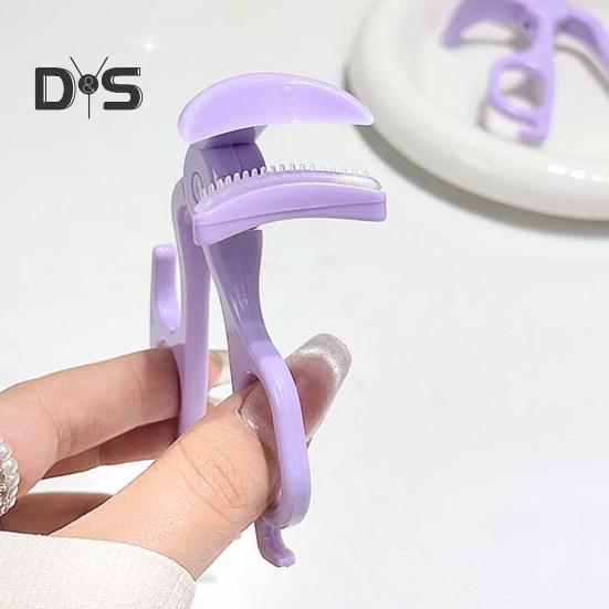 Eyelash Curler with Silicone Comb Portable Travel Ergonomic Handle Lashes Clip Professional Beginner Women Eye Lashes Curling Tools