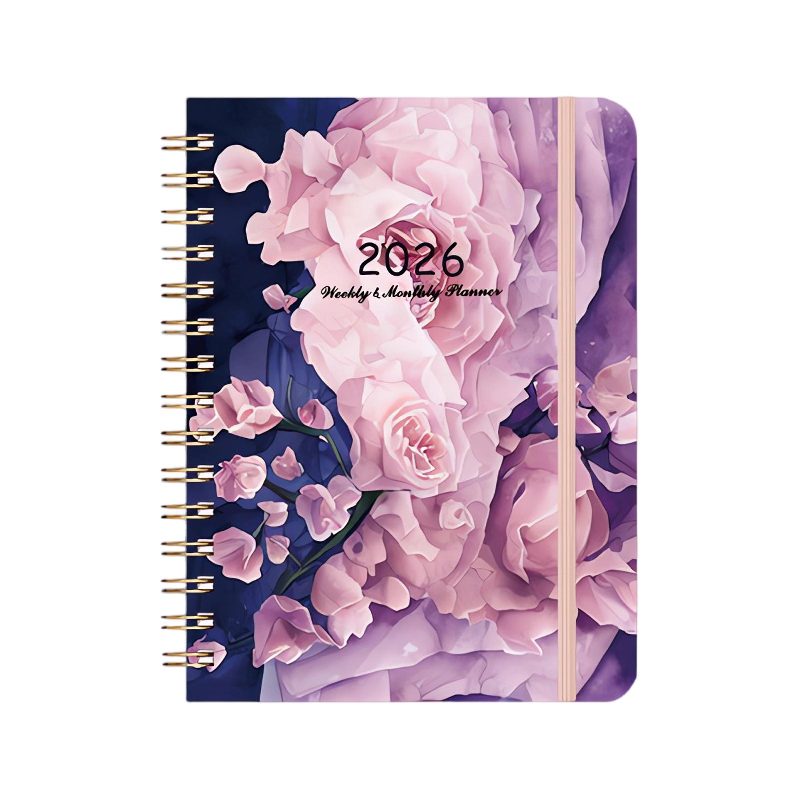 

2026 Planner, Stylish Calendar, Ample Notebook Space, Perfect For Recording To Do Lists One Size