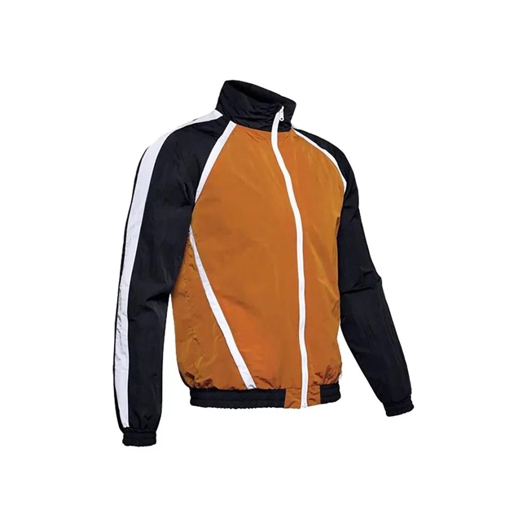 

Under Armour Stand Collar Zipper Color Block Raglan Long Sleeve Jacket Men jackets 1346501-802 L