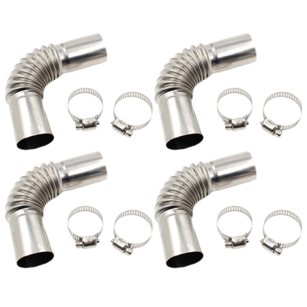 Stainless Steel Exhaust Pipe Connector 24mm Elbow Fitting Marine Heater Pipe for Car Diesel Heater Auto Installation Accessory