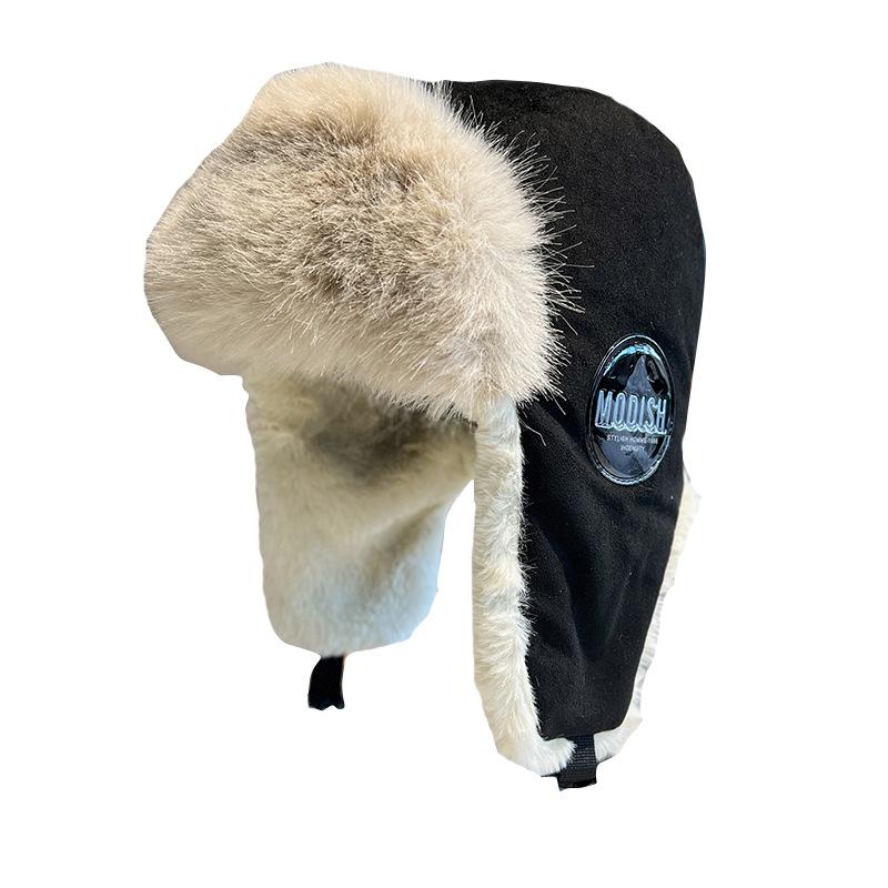 Hat Men's Winter Warm Hat Thickened Ear Protector Cycling Hat Cold-proof Men's Winter Outdoor Middle-aged Women