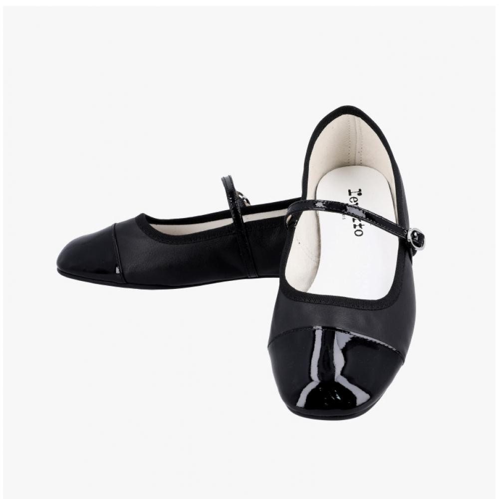 Repetto Georgiana Zehenkappe Glänzende Flache Schuhe V4222vve410