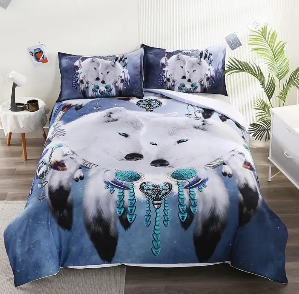 Size Home Textiles Bedding Dream Catcher Digital Printing Three-Piece Set