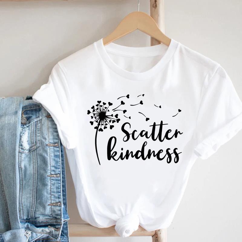 Women's Geometric Floral Print European and American Clothing Short Sleeve T-shirt Women Clothes  Tops  Harajuku