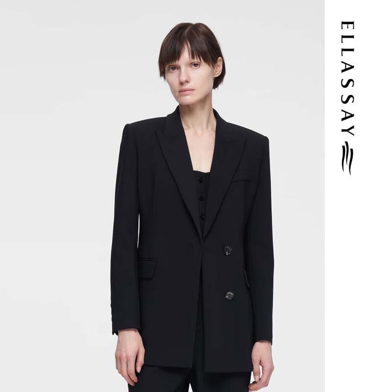 

ELLASSAY Women s Elegant Slim-Fit Suit Jacket L