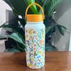 Style Large Capacity Insulated Water Bottle With Lock For Outdoor Travel And Sports