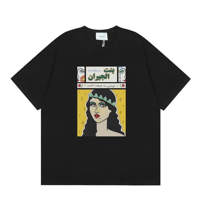 Streetwear Graphic T-Shirt Men Women Loose Fit Short Sleeve Cotton Tee