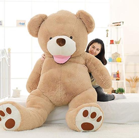 IKASA Extra Large Plush Bear Teddy Bear, Cute Bear, Animal, Large Stuffed Bear, Bear Wrap, Bear Body Pillow, Celebration, Fluffy Doll, Girl, Boy,