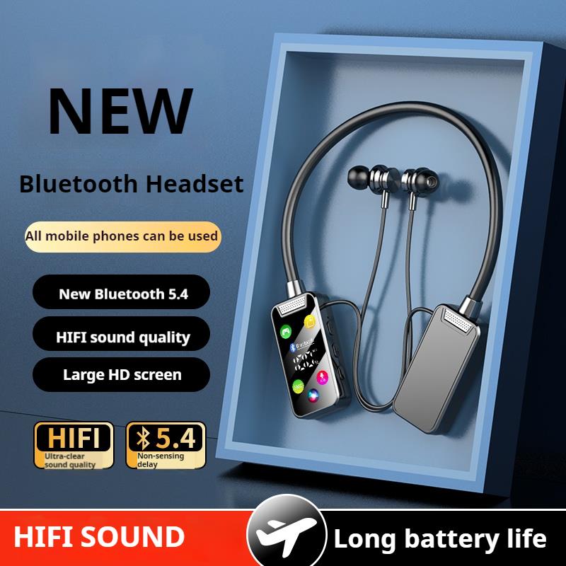 HD Screen Surround Sound Neckband Long battery Life Earphones Wireless Bluetooth Headphones Sports Gamer Headset Noise Reduction