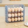Fridge Egg Storage Box Three Tiers Large Capacity Space-Saving Egg Organizer Refrigerator Side Door Egg Dispenser