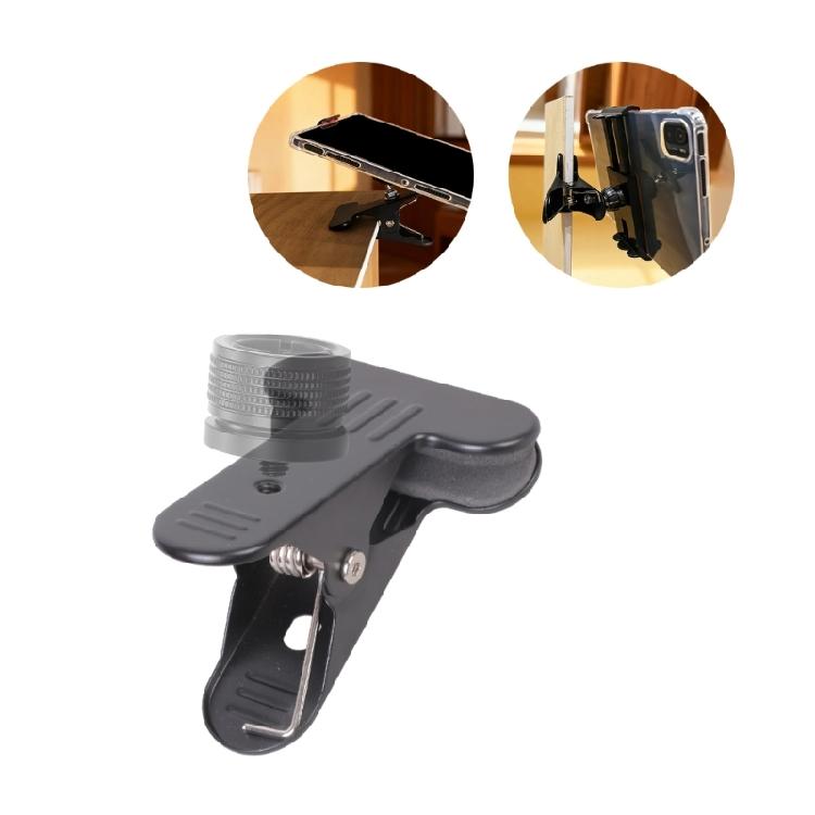 Iron Mounting Clamp 1/4Thread Camera Accessory For Light Stands Pipe Tripods Studio Equipment Up To 1.77Inch Grip