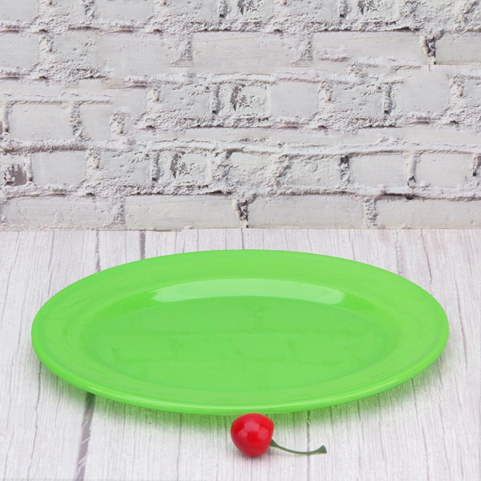 Thickened BBQ Grilled Skewers Plate Melamine Oval Snack Plastic Plate Restaurant Pasta Plate Commercial Seafood Fish Plate