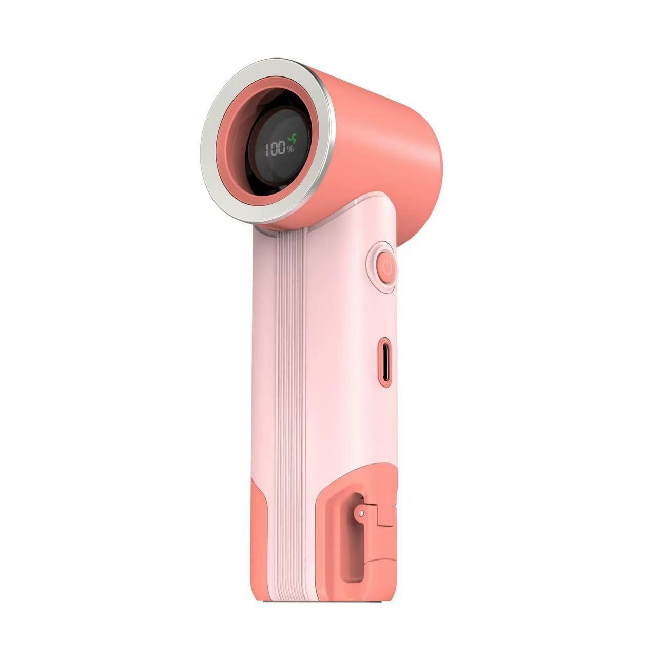

Ultra-High Speed Portable USB Mini Fan with Digital Display and Carabiner 613 Fan оранжевый/розовый