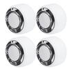 4Pcs/Set High Elasticity PU Fish Board PU Wheels Wheels Replacement Accessorieswhite with pattern
