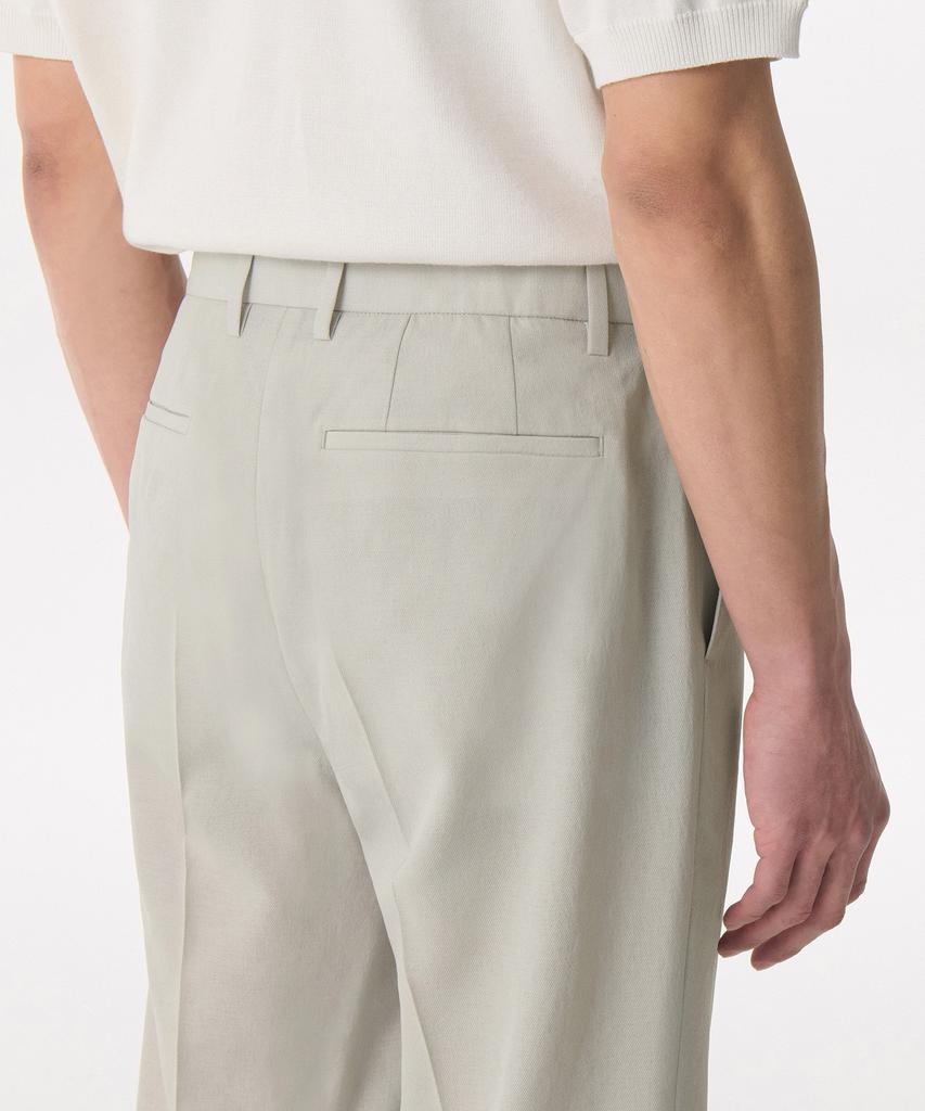 MUSINSA STANDARD Cool Touch Semi-Wide Hidden Banding Slacks [Dusty Cream]